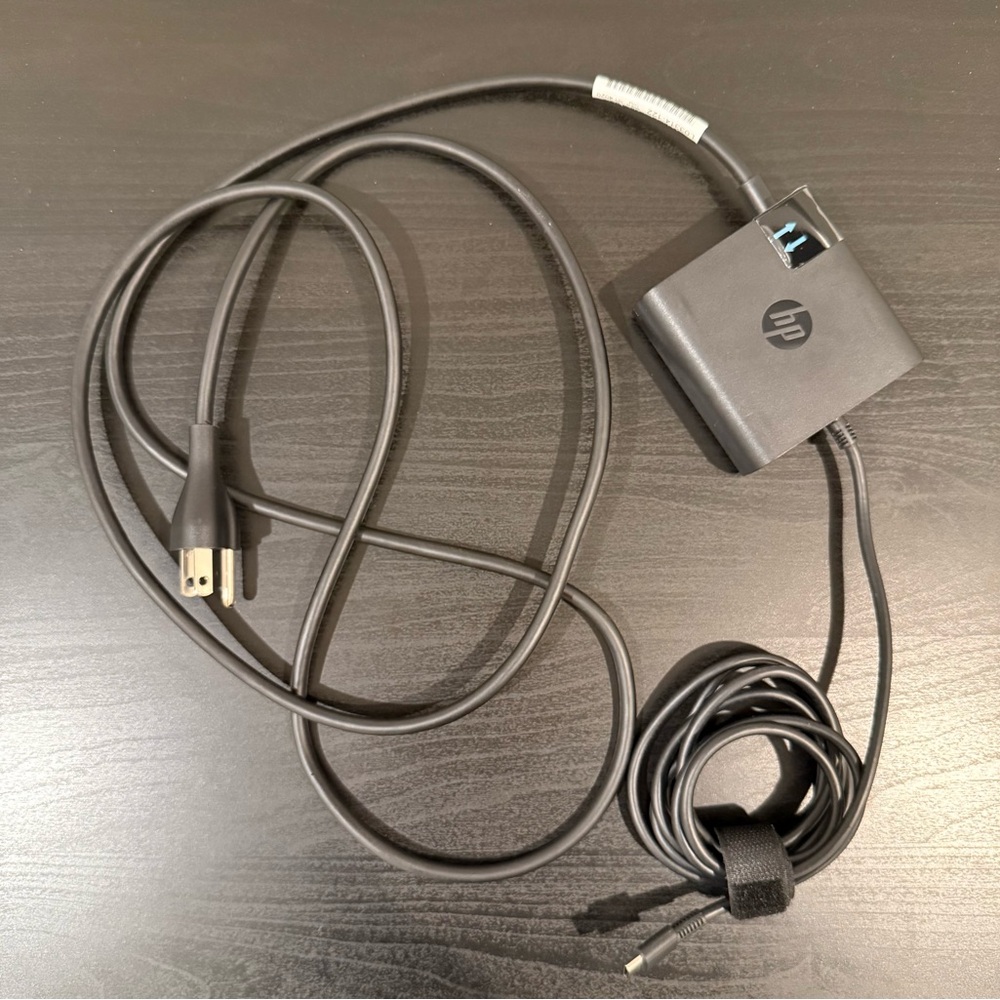 HP Black Power Adapter with USB C Connectivity